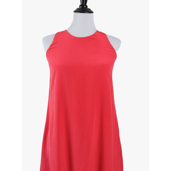 Cynthia Rowley Size 4 100% Silk A-Line Mini Dress Orange *as is* - Picture 8 of 10